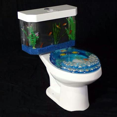 Fish tank toilet - Jun 1, 2023 · His cool project has attracted plenty of curious onlookers on the internet: a toilet tank that doubles as a vibrant, fully-functioning fish aquarium. When you enter his bathroom, you're instantly captivated by the sight of live fish zipping around in the toilet tank. They swim freely, their shimmering scales catching the light. 